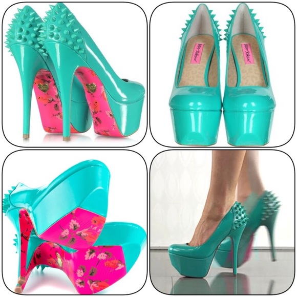 Betsey Johnson Shoes - NEW BETSEY JOHNSON GINGER TURQUOISE STILETTO 6.5